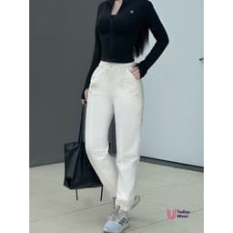 Thumbnail Quần jogger thể thao nữ Rainbow Today U Wear vải gió tôn dáng chất co giãn thoải mái tập gym chạy bộ 3