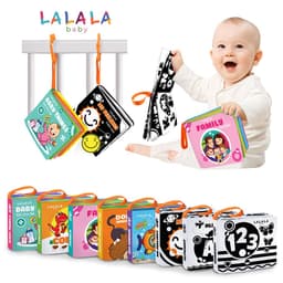 Thumbnail Sách Vải Song Ngữ Đa Giác Quan Cho Bé Sơ Sinh Cỡ Nhỏ 11x12cm - Lalala Baby (0-12 tháng) 1