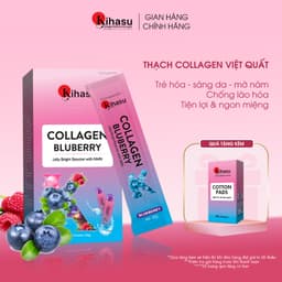 Thumbnail Thạch Collagen Kihasu Vị Việt Quất Làm Đẹp Da Từ Bên Trong, Chống Lão Hóa, Tăng Cường Độ Ẩm, Hương Vị Thơm Ngon Dễ Dùng 1