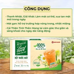 Thumbnail Bột nước mát Livecool Nam Dược hương râu bắp 10 góix7g hỗ trợ thanh nhiệt, giải độc, mát gan và thanh lọc cơ thể 3