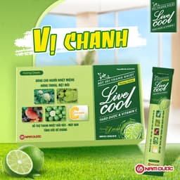 Thumbnail Bột sủi thanh nhiệt Livecool Nam Dược hương chanh hộp 10 góix7gram giúp giảm nhiệt miệng, nóng trong 2