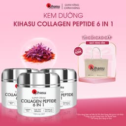 Thumbnail Bộ 3 Kem Dưỡng Collagen Peptide Kihasu 6in1 Giúp Da Căng Bóng, Trắng Sáng, Mờ Nám, Chống Lão Hóa, Làm Giảm Nếp Nhăn 1