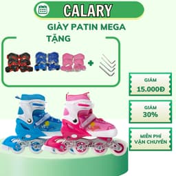 Thumbnail Giày Patin Trẻ Em COUGAR Centosy Mega Cao Cấp Họa Tiết Cá Heo, Có Nút Chỉnh Size Tiện Lợi 1