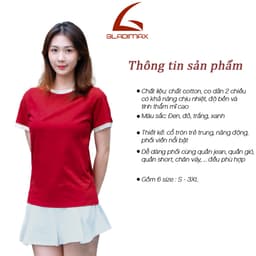 Thumbnail GLADIMAX Áo Thun Cổ Tròn Phối Cổ TS154  l SỢI BÔNG MỸ KHÔNG TẠP CHẤT l T-shirt Nữ Cá Tính 2