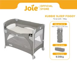 Thumbnail Giường cũi cho bé Joie Kubbie Sleep Foggy Gray | Cũi cho bé sơ sinh đến 15kg an toàn có thể gấp gọn 1