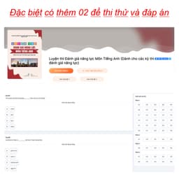 Thumbnail Sách Luyện thi Đánh giá Năng lực Môn Tiếng Anh 2