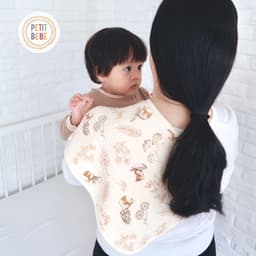 Thumbnail Khăn lót vai vỗ ợ hơi cho bé Petit Bebe muslin 6 lớp mềm mại thấm hút tốt an toàn cho da bé sơ sinh 3
