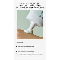 Thumbnail Tinh Chất Chống Nắng Black Rouge Cica Green Sun Serum Hàn Quốc SPF50+ PA+++++ 3ml 1