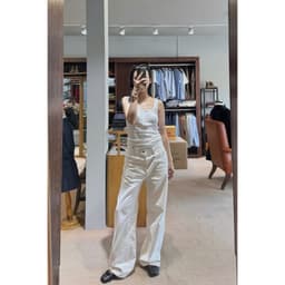 Thumbnail TheBlueTshirt - Quần jeans phom suông cạp cao ống quần đứng cho nữ - Straight A Jeans - Women 2