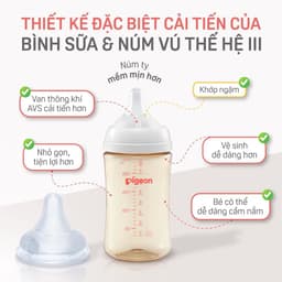 Thumbnail Bình Sữa Pigeon PPSU Softouch Baby-Friendly World 160ml/240ml - Nhiều Hoạ Tiết 4