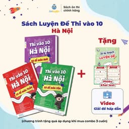Thumbnail Sách Luyện Đề Thi vào 10 Hà Nội- 50 đề môn Toán, Văn, Anh bám sát đề minh hoạ, đáp án,video giải chi tiết 1