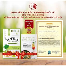 Thumbnail Kẹo Giảm Cân Sâm Plus Detox X1000 TM Pharma Giảm Mỡ Sinh Học Thanh Nhiệt Hộp 30 Viên 3