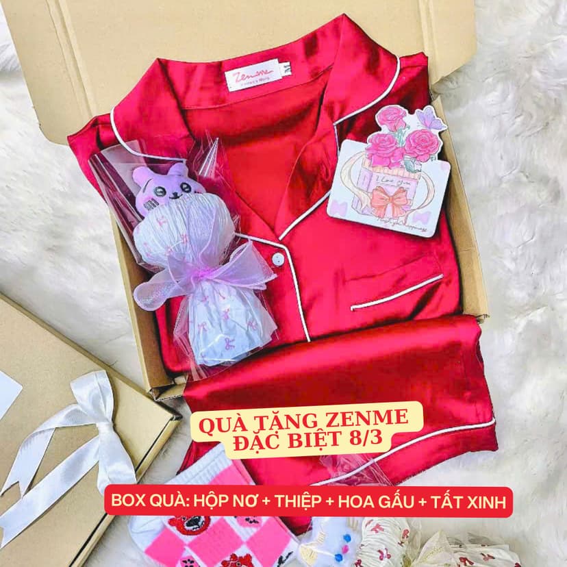 Ảnh Hộp Đựng Quà Tặng ZENME Sang Trọng Zen Me Gift Set Có Hoa và Quà - Special Packet 2