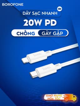 Thumbnail Dây sạc Hoco X88 20W Type-C to iP dành cho iphone, hỗ trợ dòng sạc 3A dây cáp H-UPF01-GO dài 1 mét 2