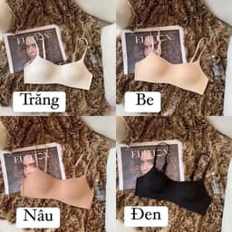 Thumbnail Áo Lót Nữ Không Gọng Chất Su Đúc Cup Ngang, Đệm Mỏng 1cm Không Viền Co Giãn 4 chiều 1
