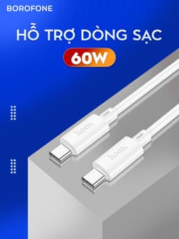 Thumbnail Dây sạc Hoco X88 60W Type-C to Type-C dành cho android: samsung, oppo.. dây dài 1 mét 2