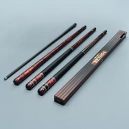 Thumbnail Gậy bida lỗ Rhino RETRÔ Cocobolo - Ngọn Carbon Cao Cấp - Chính Hãng (Tặng kèm Nối chuôi RETRÔ theo vân gỗ) 1