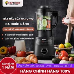 Thumbnail Máy Xay Nấu Sữa Hạt Đa Năng CHEF&CHEF CH90 – Bảng Điều Khiển Tiếng Việt, Xay Nhuyễn Dễ Dàng 2