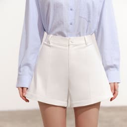 Thumbnail DOTTIE - Quần short dáng A - Trắng - Q0385 4
