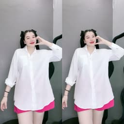 Thumbnail Tổng Hợp Sơ Mi Trắng Bigsize Nữ Somi Công Sở Form Rộng Basic Vải Mềm Mịn Cho Nữ Chubby 59-95kg 2