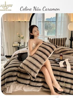 Thumbnail Chăn Lông Cáo Lasante Celine 5kg - 2mx2m3 Lông Mịn Cao Cấp Cho Mùa Đông Đại Hàn 4