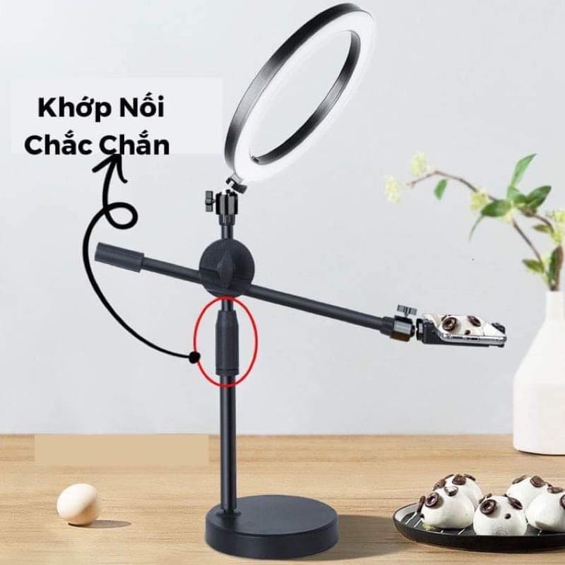 Ảnh Chân Quay Điện Thoại Để Bàn G50, Bộ Quay Video Chụp Ảnh 360 Độ Từ Trên Xuống Chắc Chắn Tiện Lợi - HOLOCOM 4
