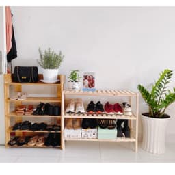Thumbnail Kệ giày gỗ Behomes 3 tầng 80 cm 3