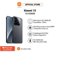 Thumbnail Điện thoại thông minh Xiaomi 15 (12+256GB) | Màn 6.3" AMOLED | 3 Camera Leica | SD8 Elite HyperAI 2
