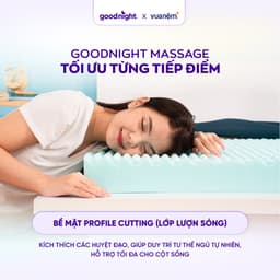Thumbnail Nệm Foam Cấu Trúc Lượn Sóng, Duy Trì Tư Thế Nằm Goodnight Massage 9cm 4