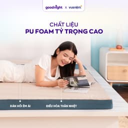 Thumbnail Nệm Foam Goodnight Massage 9cm, Đệm Foam Vua Nệm, Cấu Trúc Lượn Sóng, Duy Trì Tư Thế Nằm 3
