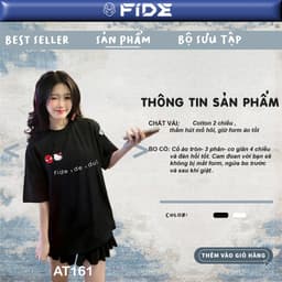 Thumbnail Áo thun FIDE Hello Kitty phông unisex form rộng local brand nam nữ cổ tròn oversize - AT161 2