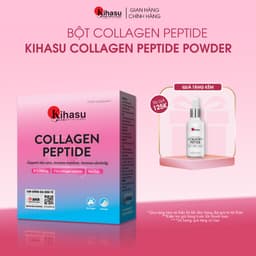 Thumbnail Bột collagen peptide kihasu Nippi Nhật Bản hỗ trợ trẻ hoá, cấp ẩm, tăng sinh collagen: pha nước, cho vào thức ăn 1