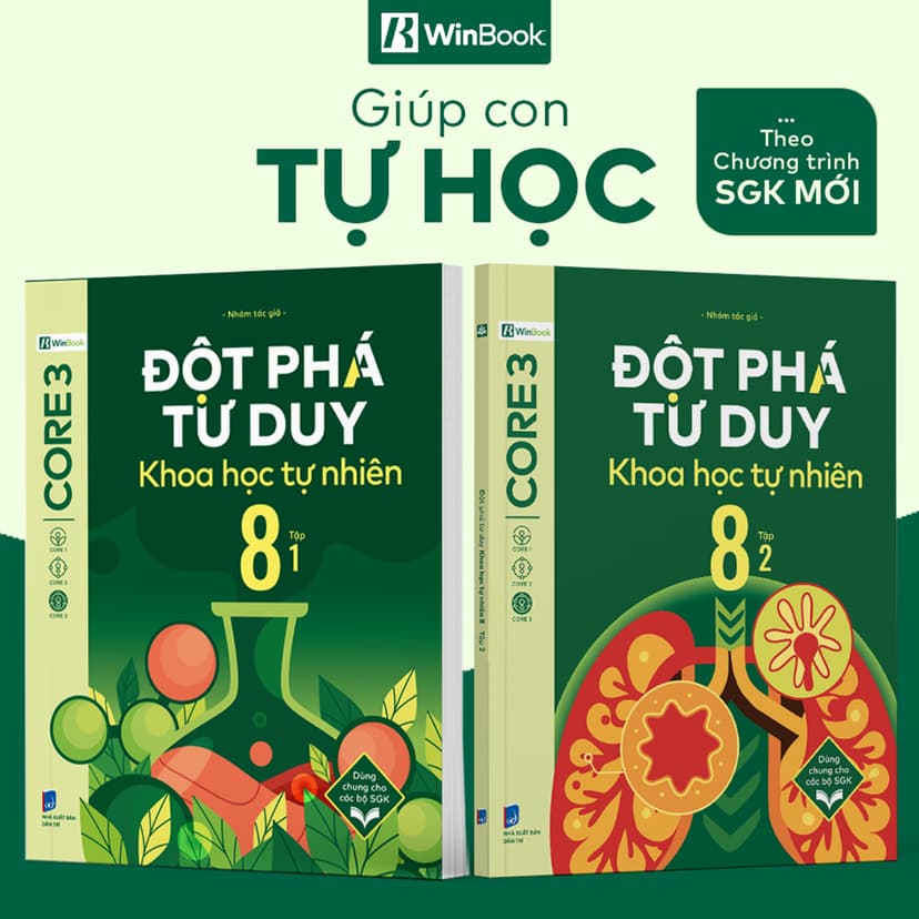 Ảnh Sách - Đột phá tư duy Khoa học tự nhiên 8 - Giúp con tự học ngay tại nhà 1