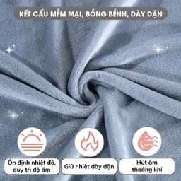 Thumbnail Chăn Lông Cừu Siêu Mềm Mịn Ấm Áp Cao Cấp Không Rụng Lông Mền Ngủ Văn Phòng Dùng được Mùa Hè Và Đông 1m6x2m/1m8x2m 3