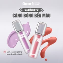 Thumbnail [Glamrr Q x KOL] Má Hồng Kem Căng Bóng Glamrr Q Glow Lasting Fresh Blush 3.8g 1