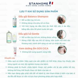 Thumbnail Combo viêm da đầu tiết bã Stanhome Balance Shampoo-Sos Cica-Gentle shampoo - Gentle Conditioner 3