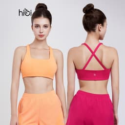 Thumbnail Áo Bra Tập Yoga Gym Hibi Sports BA516 Kiểu 2 Dây Đan Chéo, Kèm Mút Ngực 1