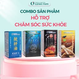Thumbnail Combo Bổ Não, Bổ Mắt, Bổ Gan, Fucoidan Okinawa Tăng Cường Sức Khỏe, Đề Kháng, Miễn Dịch, Genki Fami Nhật Bản 1