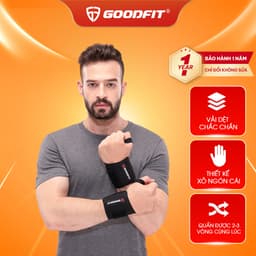 Thumbnail Băng quấn cổ tay tập gym, boxing bảo vệ cổ tay, trợ lực khớp GoodFit GF301W 1