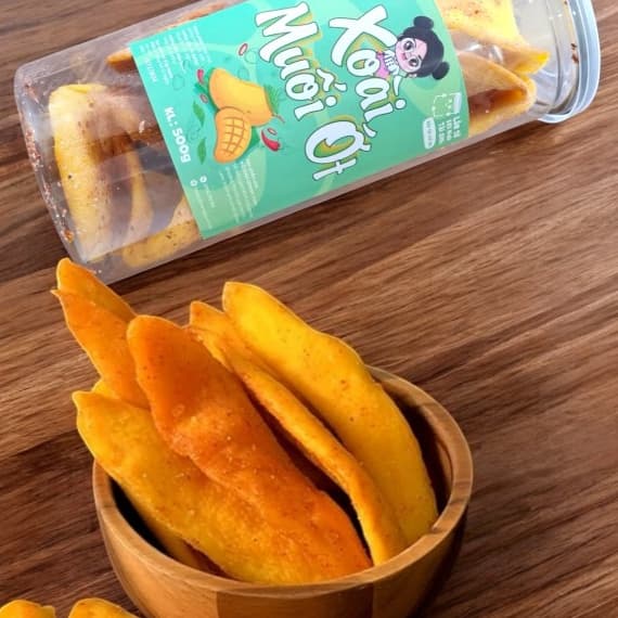 Ảnh Xoài sấy dẻo muối ớt Trạm ngọt Yumi đồ ăn vặt hoa quả trái cây khô chua ngọt cay thơm ngon vệ sinh 2
