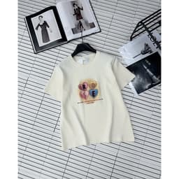 Thumbnail Áo phông nữ Quảng Châu mã 3732 in hình chữ ROSE  chất cotton co giãn, thoáng mát 4