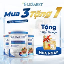Thumbnail MUA 3 TẶNG 1 OMEGA - Gluzabet 800G Chuyên Biệt Cho Người Tiểu Đường, Ổn Định Đường Huyết, Ngăn Ngừa Biến Chứng 1