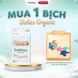 Thumbnail Bỉm Dán/Bỉm Quần Babies Organic Thương Hiệu Việt, Siêu Mềm Mịn, Thấm Hút 1500ml, Đủ Size NB/S/M/L/XL/2X/3XL 1