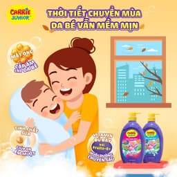 Thumbnail Combo 2 Túi Sữa Tắm Gội Cho Bé Carrie Junior hương Cheeky Cherry 500G - Live 2