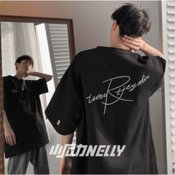 Thumbnail Áo thun NELLY - MOSEVJUE Studio Cotton 260gsm Premium co dãn 2 chiều Tay Lỡ Form Rộng Nam Nữ 4
