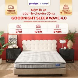 Thumbnail Nệm Lò Xo Vua Nệm Goodnight Sleep Wave 20cm, Đệm Lò Xo Khách Sạn Cách Ly Chuyển Động 2