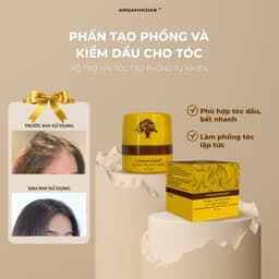 Thumbnail Phấn kiềm dầu tạo phồng chân tóc Arganmidas, phấn gội khô giúp tóc bồng bềnh 4g 2