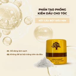 Thumbnail Phấn kiềm dầu tạo phồng chân tóc Arganmidas, phấn gội khô giúp tóc bồng bềnh 4g 3