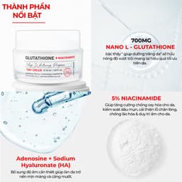 Thumbnail Kem Dưỡng Trắng Se Khít Lỗ Chân Lông Angel's Liquid Glutathione +Niacinamide Whitening Cream 50ml 2