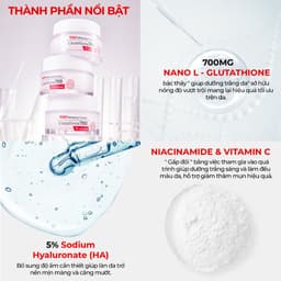 Thumbnail Kem Dưỡng Trắng Da Cấp Ẩm Đa Tầng Angel's Liquid 7 Day Whitening Program Glutathione 700 V-Cream 50ml 3